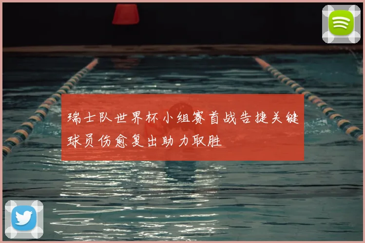 瑞士队世界杯小组赛首战告捷关键球员伤愈复出助力取胜